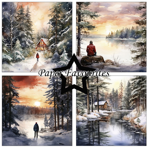 Paperpack 15x15cm - Paper Favourites - Winter Forest