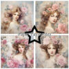 Paperpad - Paper Favourites - Vintage Ladies - Rose 15x15 cm
