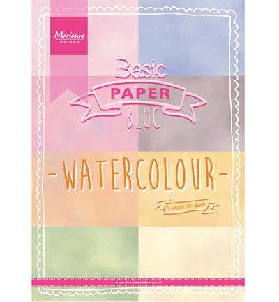 Paperpad A4 Watercolor Marianne Design