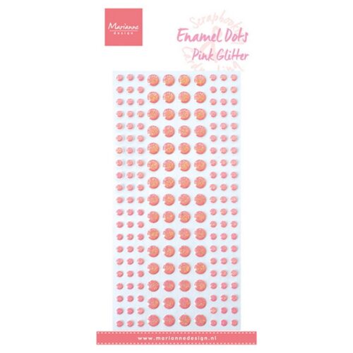 Marianne Design - Enamel dots - Pink glitter