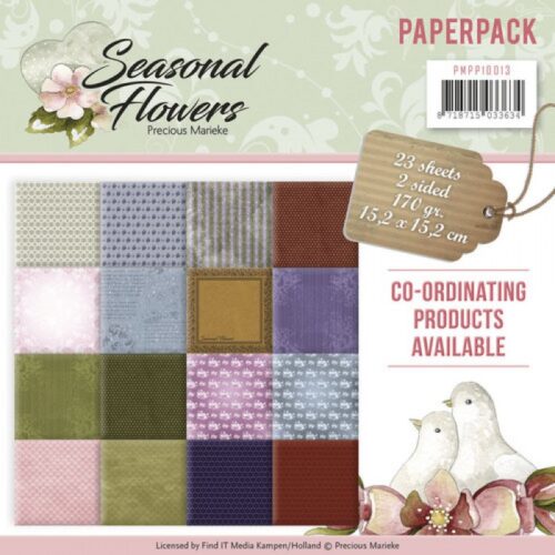 Paperpack - Precious Marieke - Seasonal Flowers Paperpack - Precious Marieke - Seasonal Flowers
