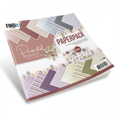 Paperpack - PM - Painted Pansies 20x20-700x700