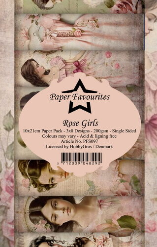 Paper Favourites - Paperpack - 10x21 cm - Rose Girls