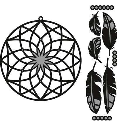 CR1373 Craftables snijmallen Dreamcatcher Marianne Design