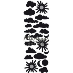 CR1459 - Craftables Punch die Clouds 2 Marianne Design - Craftables CR1459 - Punch die Clouds