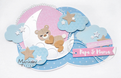 CR1503 Craftables Dreaming bear by Marleen vb CR1503 Craftables Dreaming bear by Marleen