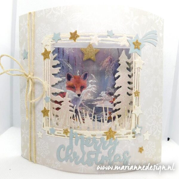 CR1557 Craftables Square & stars vb1 Marianne Design - Craftables CR1557 - Square & stars