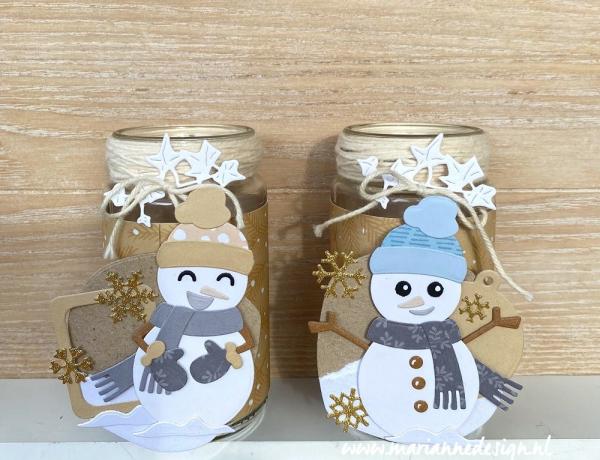 CR1567 Craftables Snowman by Marleen vb2 Marianne Design - Craftables CR1567 - Snowman by Marleen