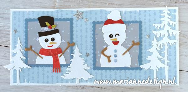 CR1567 Craftables Snowman by Marleen vb3 Marianne Design - Craftables CR1567 - Snowman by Marleen