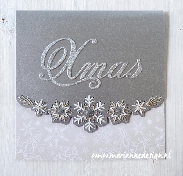 CR1571 Craftables Stitching Border Ice crystals vb2 Marianne Design - Craftables CR1571 - Stitching Border Ice crystals