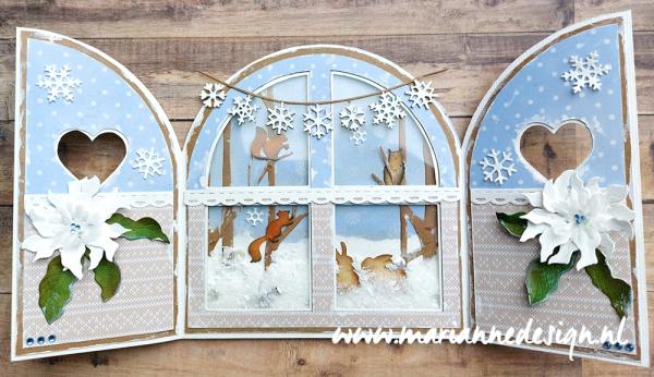 CR1574 Craftables Chain of Snowflakes vb2 Marianne Design - Craftables CR1574 - Chain of Snowflakes