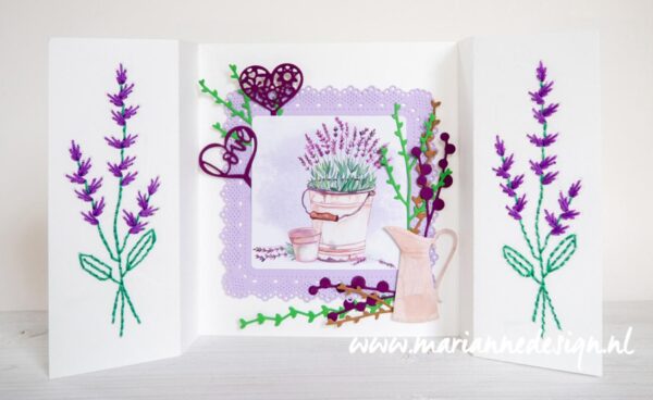 CR1577 vb2 Marianne Design - Craftables CR1577 - Stitching Lavender