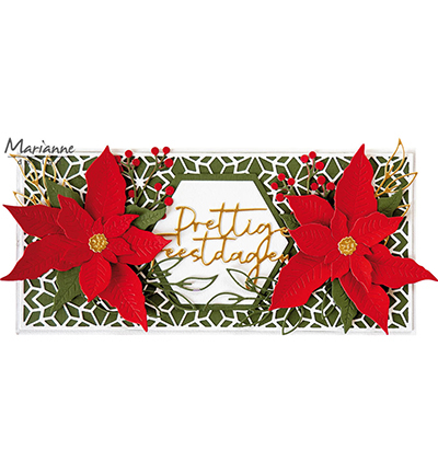 LR0833 Marianne Design- Creatables snijmallen - Tiny's Poinsettia vb LR0833 Marianne Design- Creatables snijmallen - Tiny's Poinsettia vb