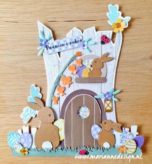 LR0850 Marianne Design - Creatables snijmallen - Bunnies vb