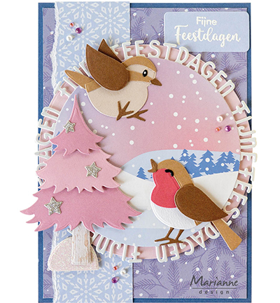 COL1534 Marianne Design - Collectables snijmallen - Eline's Garden Birds vb COL1534 Marianne Design - Collectables snijmallen - Eline's Garden Birds vb
