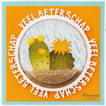 CR1593 Craftables snijmallen Beterschap cirkel by Marleen vb3 Marianne Design - Craftables CR1593 - Beterschap cirkel by Marleen