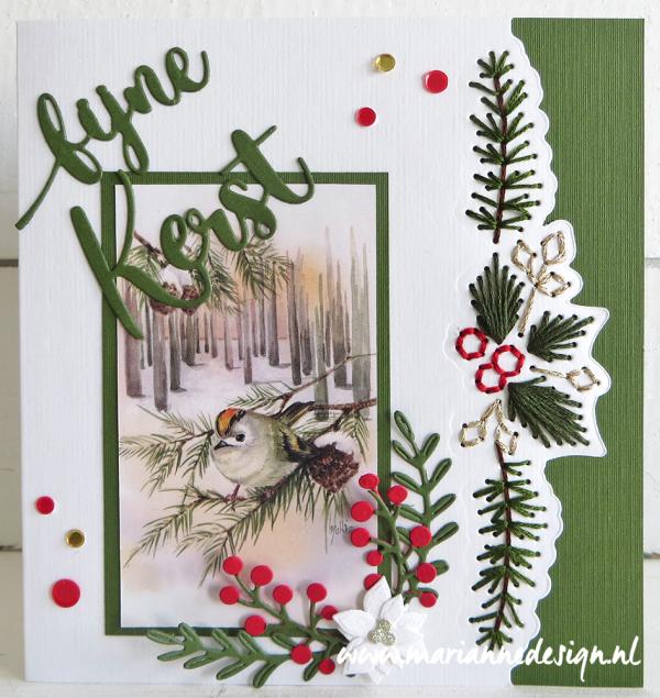 CR1599 Marianne Design - Craftables snijmallen - Stitching border Pine twigs vb CR1599 Marianne Design - Craftables snijmallen - Stitching border Pine twigs vb