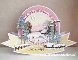 CR1600 Marianne Design - Craftables snijmallen - Let it snow circle by Marleen vb CR1600 Marianne Design - Craftables snijmallen - Let it snow circle by Marleen vb