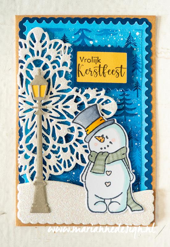 CR1609 Marianne Design - Art texture - XL Snowflake vb1 Marianne Design - Craftables CR1609 - Art texture XL Snowflake