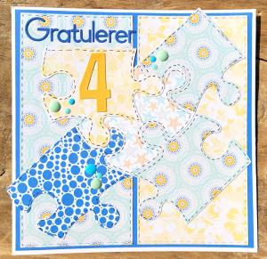 CR1625 Craftables stencil Build-a-puzzle vb2 Marianne Design - Craftables CR1625 - Build-a-puzzle