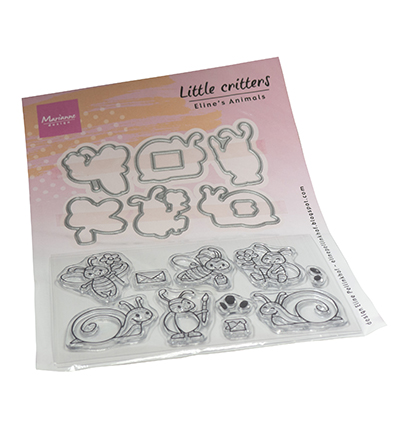 EC0200 Marianne Design- Clearstamps and dies - Eline's Animals - little critters