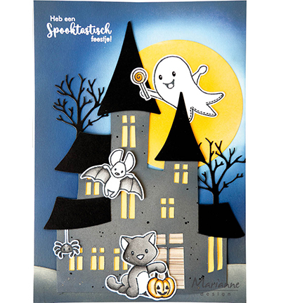 EC0201 Marianne Design - Clearstamps and dies - Eline's Animals - Halloween