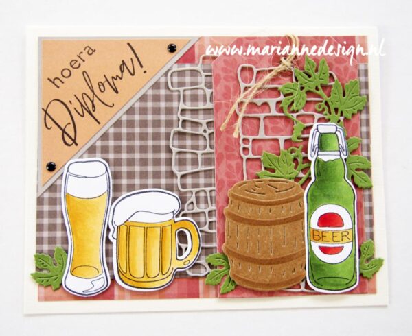 Clearstamps and dies - Marianne Design - Hetty's Beer