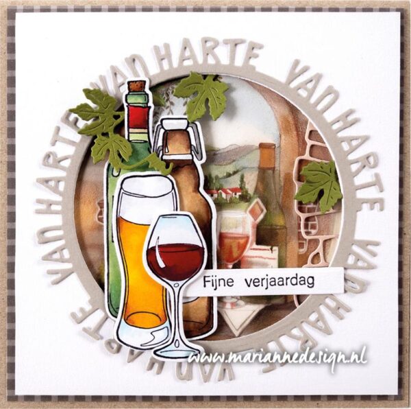 HT1664 Clearstamps and dies Hetty's Beer vb