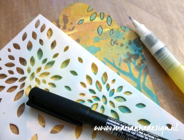 PS8026 Mask stencil - Marianne Design - Flower petals vb4 PS8026 Mask stencil - Marianne Design - Flower petals vb
