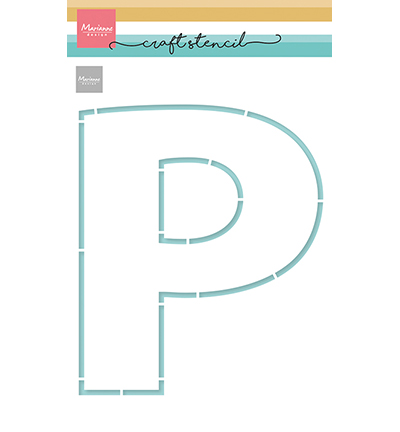 Craft A5 stencil letter P