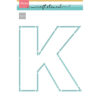 Craft A5 stencil letter K Craft A5 stencil letter K