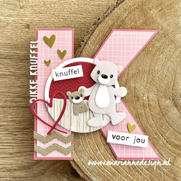 Craft A5 stencil letter K Craft A5 stencil letter K