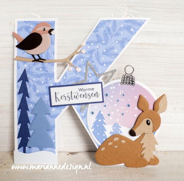 Craft A5 stencil letter K Craft A5 stencil letter K
