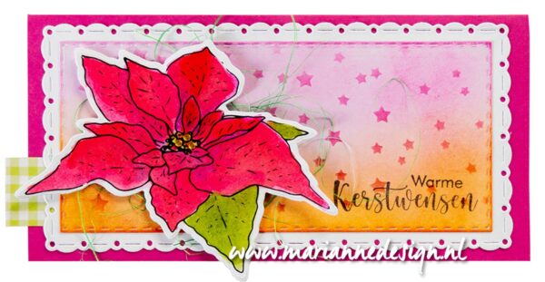 TC0902 Marianne Design - Clearstamps and dies - Tiny's Flowers - Poinsettia vb