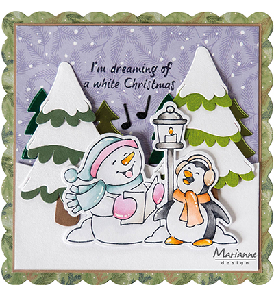 Clearstamps and dies Eline's Animals Snowman & Pinguin vb