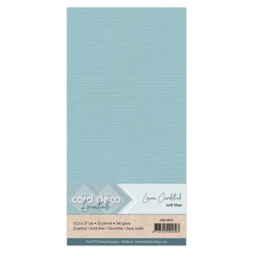 Linnenkarton - vierkant - soft blue Linnenkarton - vierkant - soft blue