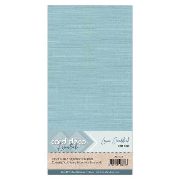 Linnenkarton - vierkant - soft blue