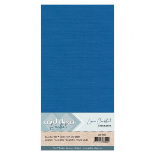 Linnenkarton vierkant ultramarine