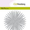 CraftEmotions Die - ster - stralen rond CraftEmotions snijmal - stralen ster rond