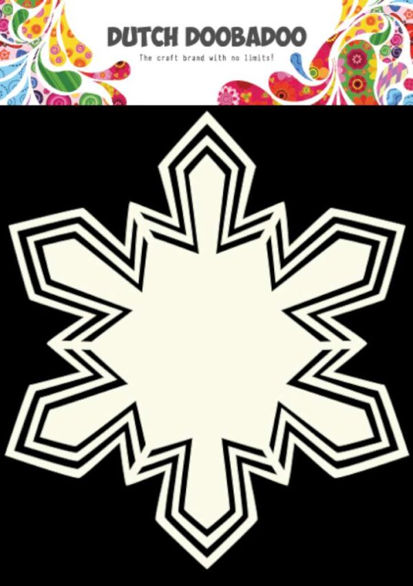 Dutch Doobadoo sjabloon Shape Art Frame Snowflake