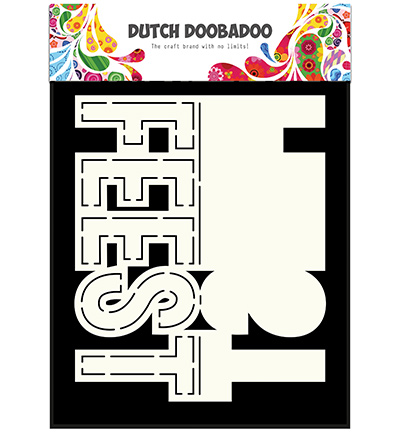 Dutch Card Art Text Feest A5 Dutch Card Art Text Feest A5