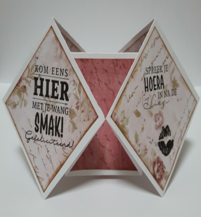 Dutch Doobadoo Fold Card art Double diamond