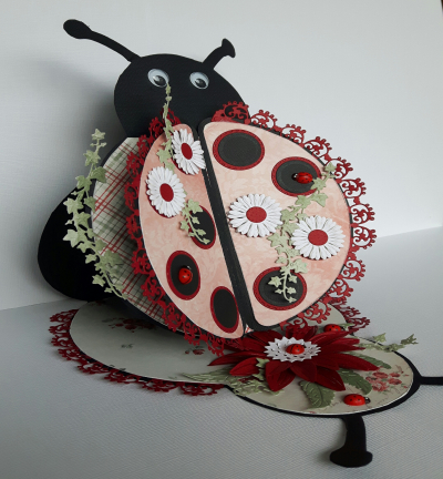 Dutch Doobadoo Card art Lady bug