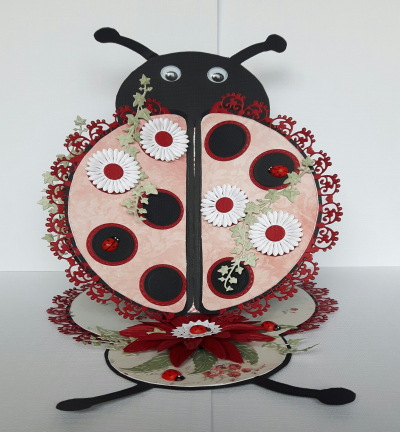 Dutch Doobadoo Card art Lady bug