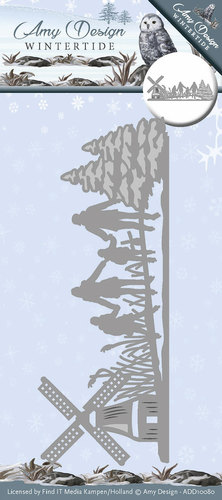 ADD10080 Snijmal Wintertide Scenery Amy Design Snijmal border wintertide