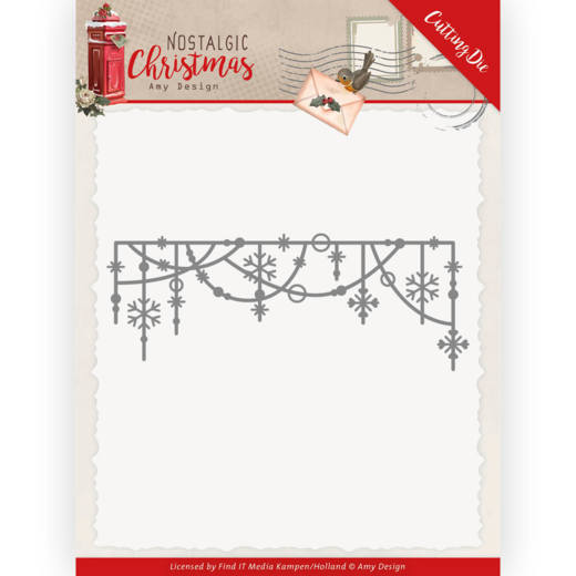 ADD10224 Dies - Amy Design - Nostalgic Christmas - Hanging Snowflakes Snijmal kerst hangende sneeuwvlokken