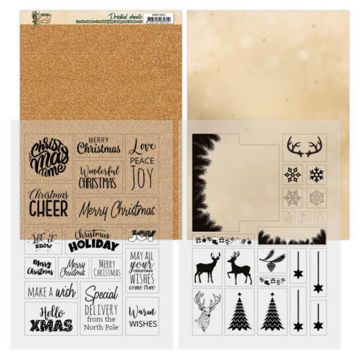 Amy Design - Christmas in Gold - Mica Sheets Amy Design - Christmas in Gold - Mica Sheets