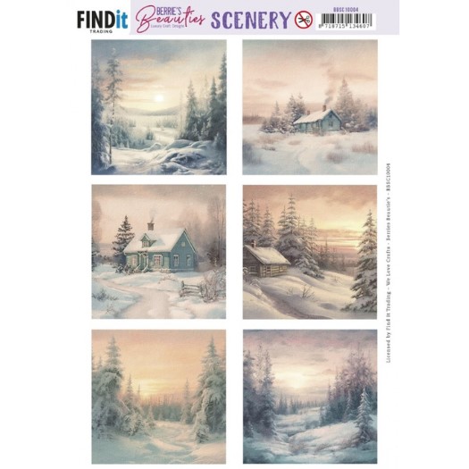 BBSC10004 Findit - Uitdrukvel - Berries Beauties - Winter Sunsets Square Uitdrukvel - Berries Beauties - Winter Sunsets Square