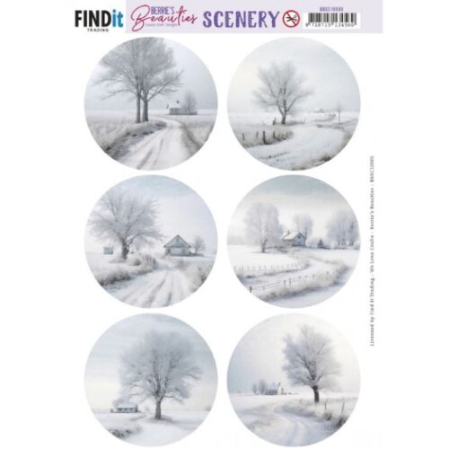 Uitdrukvel - Berries_Beauties- White Winter Round