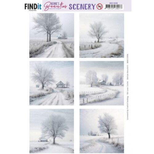 Uitdrukvel - Berries Beauties - White Winter Square